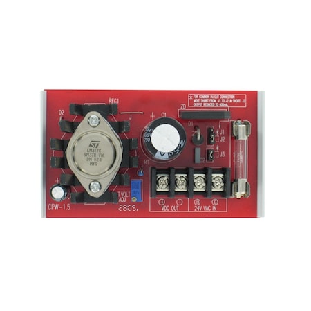 Dwyer Instruments Power Supply, 24V AC, 24 VDC, 15A BPS-015